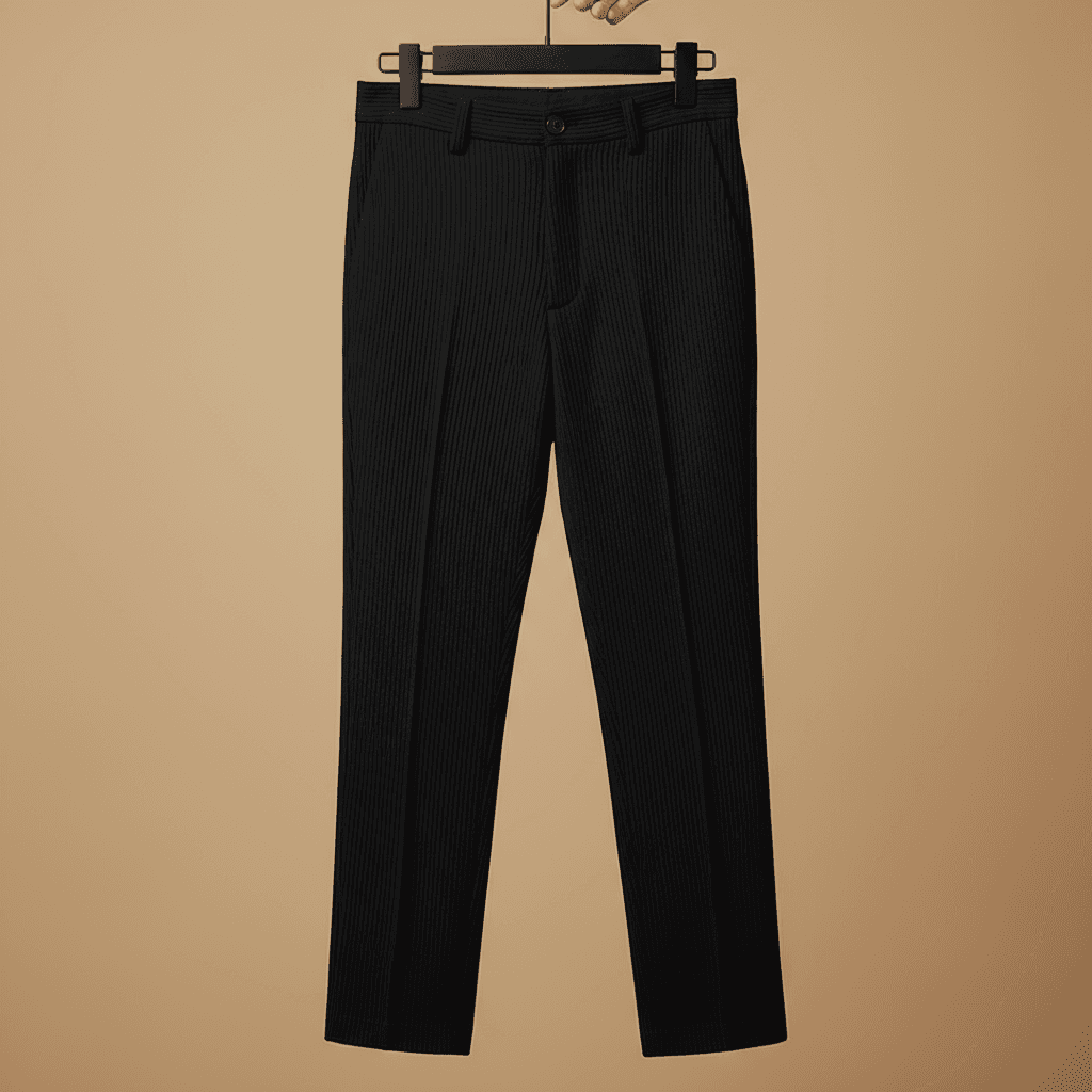 Black Pleated Trousers