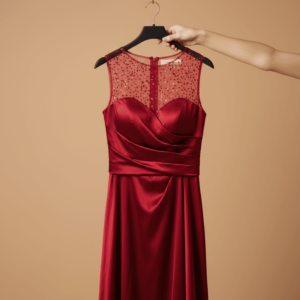 Ruby Red Sequin Gown